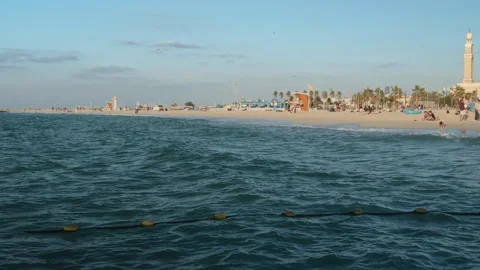 Seaside beach Stock Footage 299818693