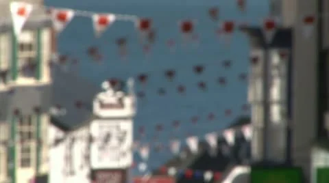 Seaside Bunting Stock Footage 18010000