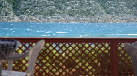 Seaside Cafe in Kekova Stock Footage 24823812