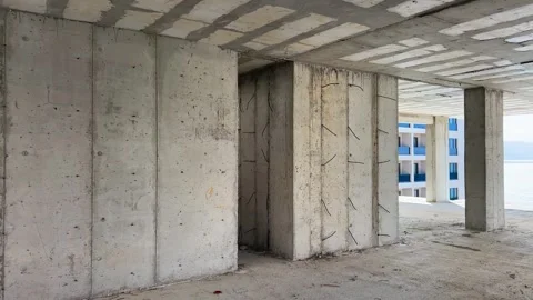 Seaside Construction Site: Building by the Waves Stock Footage 269993074