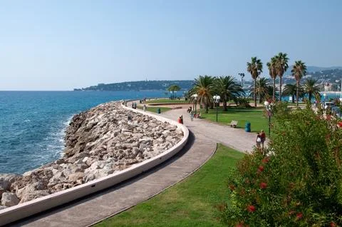 Seaside, cote d'azur Stock Photos