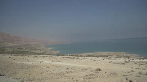 Seaside of The Death Sea Stock Footage 37847515