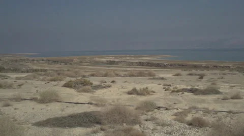 Seaside of The Death Sea Stock Footage 37847928