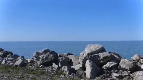 Seaside Drive from Window 4K Stock Footage 128156007