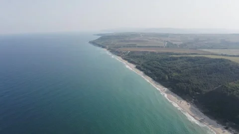 Seaside drone footage Stock Footage 285399631