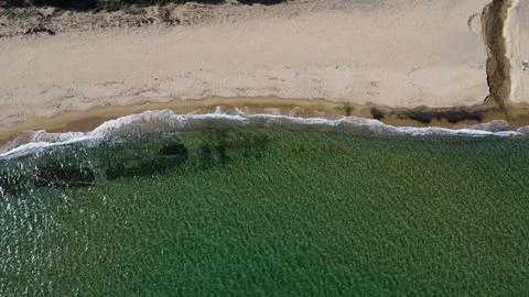 Seaside drone view Stock Photos