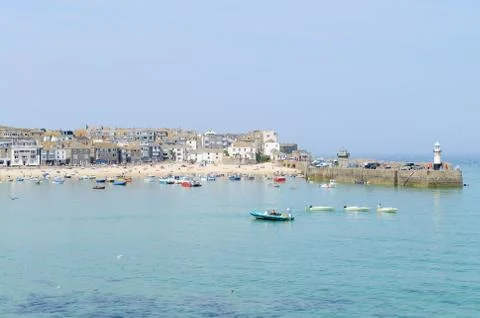 Seaside harbour Stock Photos