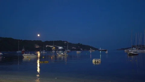 Seaside harbour Sunset Vídeo Stock 102781989