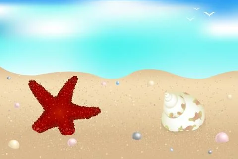 Seaside Stock Illustration