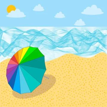 Seaside Stock Illustration