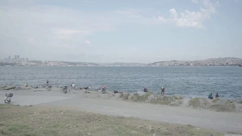 Seaside of İstanbul Stock Footage 125892996