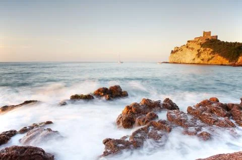 Seaside landscape Stock Photos