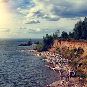 Seaside Landscape Foto stock