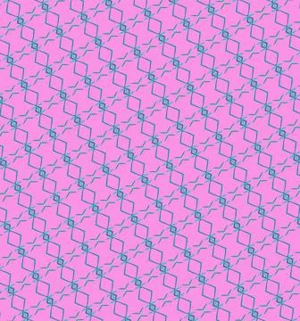 Seaside leaf-form motif pattern texture with citron, bubblegum, cobalt blue, dee Stock Illustration