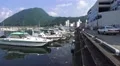 Seaside Marina Next To Costal Mountain In Beppu Japan 02 HD HD Footage