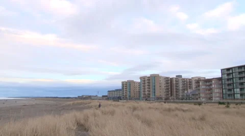 Seaside Oregon Beach Front Hotels Video stock 58994824