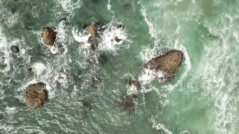 Seaside oregon coastline Stock Footage 90456743