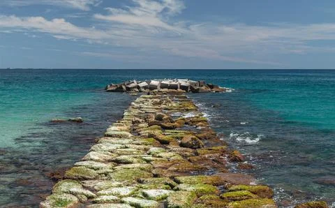 Seaside Pathway Stock Photos