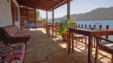 Seaside Patio Time Lapse Stock Footage 32078172