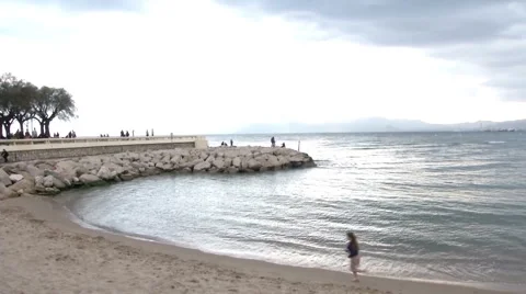 Seaside People Stock Footage 46038408