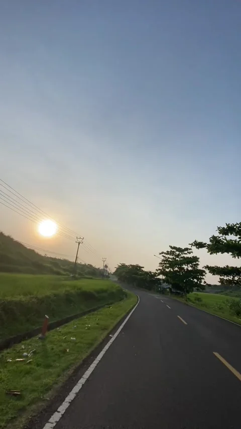 Seaside Road Stock Footage 242698923