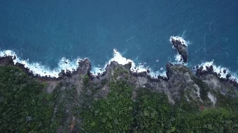 Seaside Rock Cliffs Stock Photos