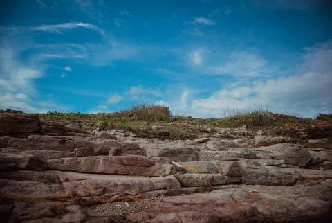 Seaside rock Stock-Fotos