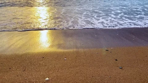 Seaside serenity at sunset Stock Footage 256793934