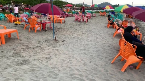Seaside Serenity: Unwind on the Beach Stock-Footage 243490876