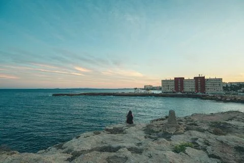 Seaside Solitude Stock Photos