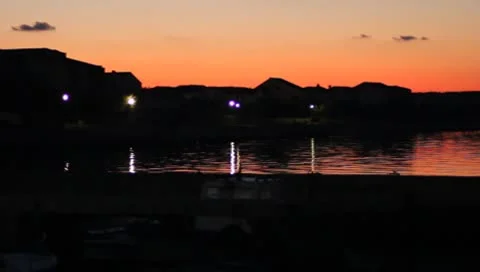 Seaside Sunset 4 Stock Footage 8912565