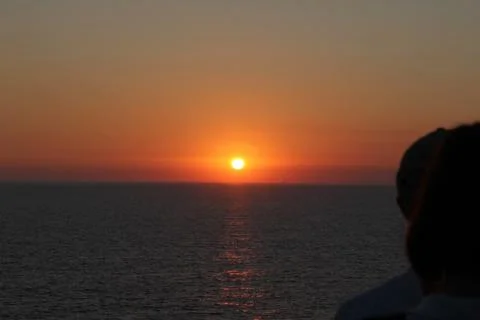 Seaside sunset Stock Photos