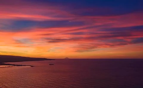 Seaside Sunset Stock Photos