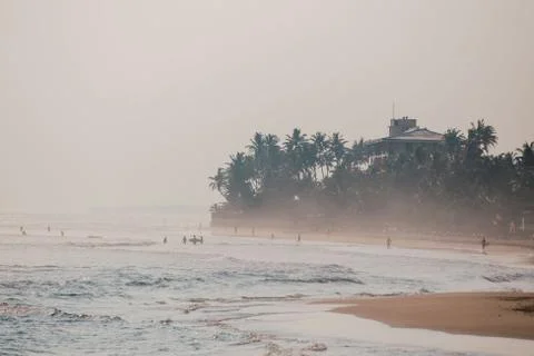 Seaside sunset Stock Photos