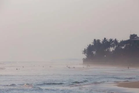 Seaside sunset Stock Photos