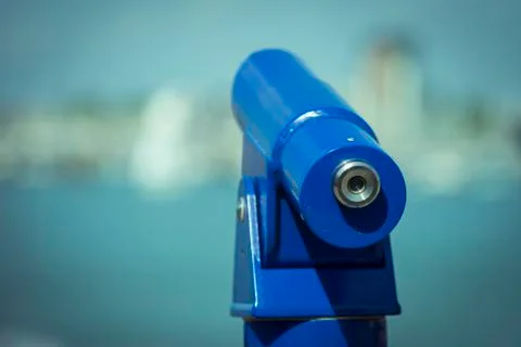 Seaside telescope Stock Photos