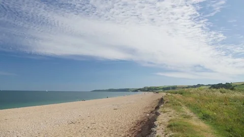 Seaside time lapse, Slapton sands Stock Footage 77436501