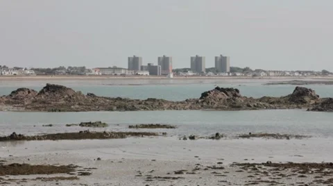 Seaside tower block Video stock 8602693