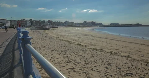 Seaside Town Timelapse Stock Footage 57524823