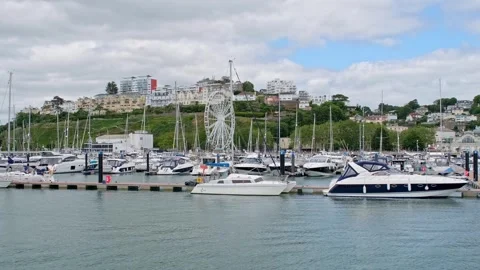 The seaside town of Torquay 스톡 동영상 283276426
