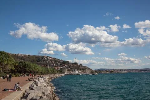 Seaside in Trieste Stock Photos