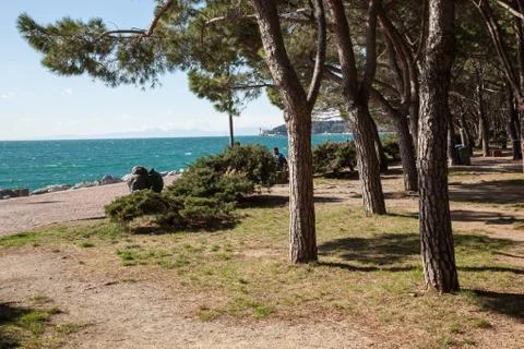 Seaside in Trieste Foto stock
