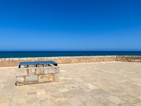 Seaside View with Clear Sky Stock Photos