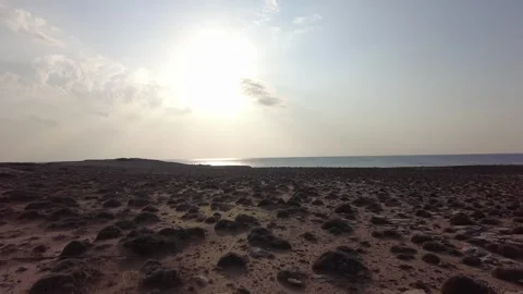Seaside view at sunset. Peaceful sunset over the ocean. Stock Footage 242481568