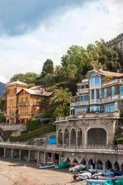 Seaside villa Stock Photos