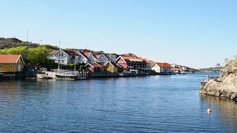 Seaside village Stock Footage 91373609