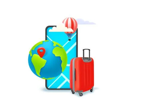 Season vacation concept. 3d vector illustration Stock Illustration