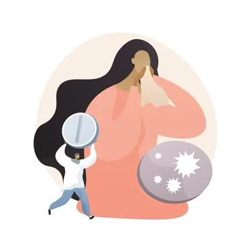 Seasonal Flu abstract concept vector illustration. 스톡 일러스트