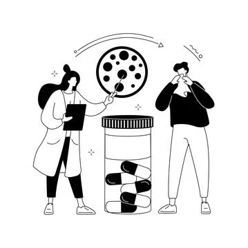 Seasonal Flu abstract concept vector illustration. 스톡 일러스트