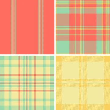Seasonal plaid bundle designed for catalogs. Autumn tartan patterns frame pro Stock Illustration